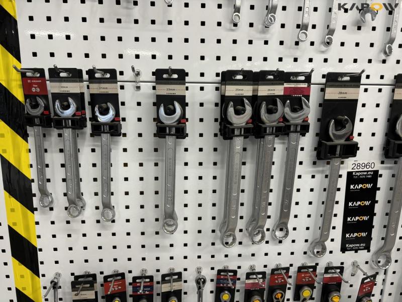 Large lot of combination wrenches and miscellaneous 5