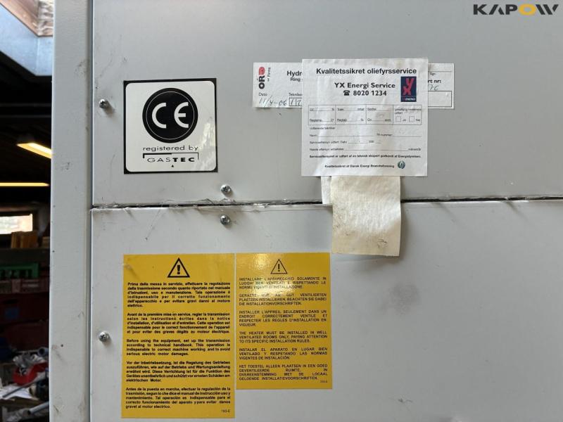 Tecnoclima air heater TC125E oil boiler 9