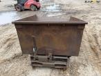 Tipping container for pallet forks 6