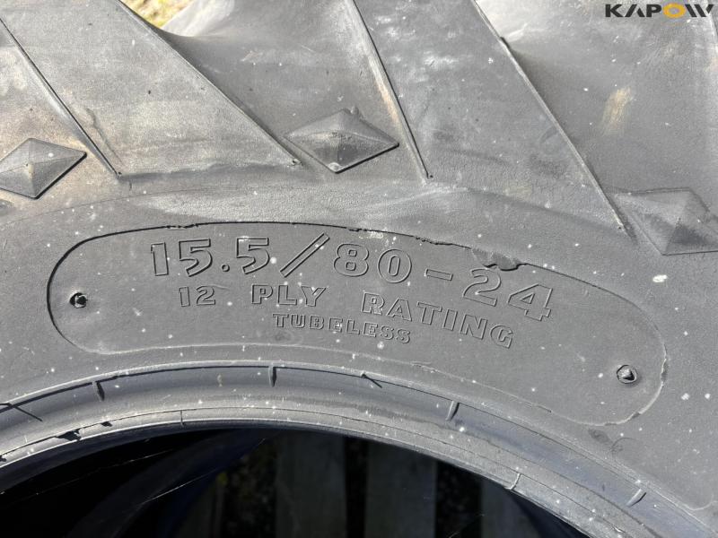 Tractor tires 15.5/80-24 + 14.9-24 6