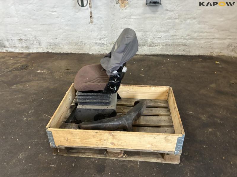 Tractor seat and cast iron frame 8