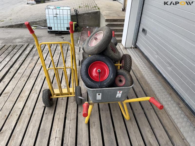 Wheelbarrow, sack cart and miscellaneous 5