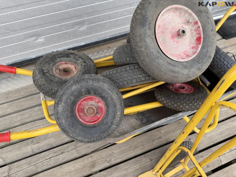 Wheelbarrow, sack cart and miscellaneous 10
