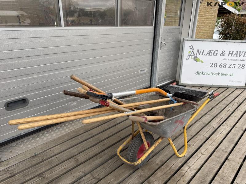 Wheelbarrow and tools 1