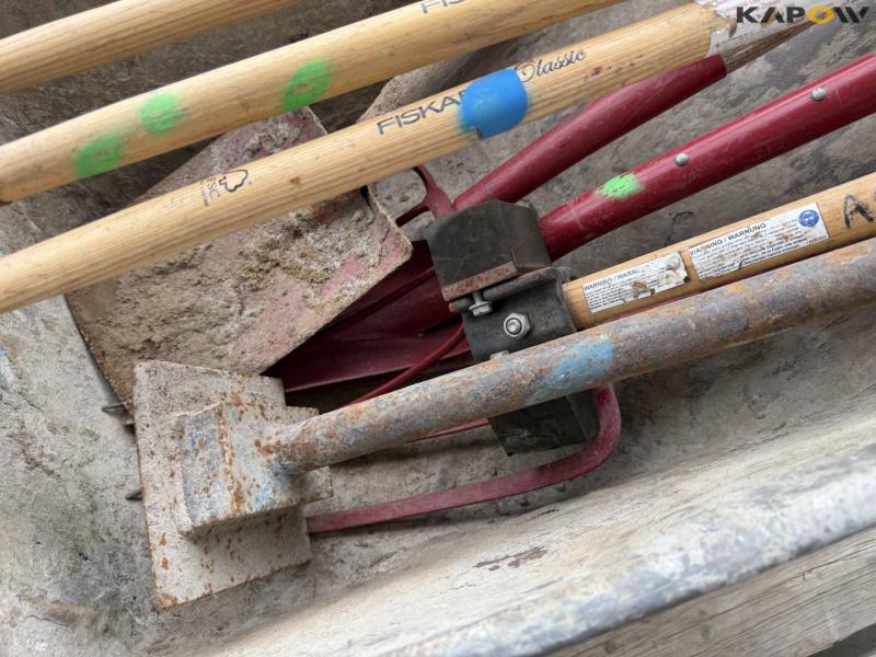 Wheelbarrow and tools 14