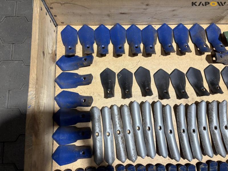Unused tips for harrow tines 14