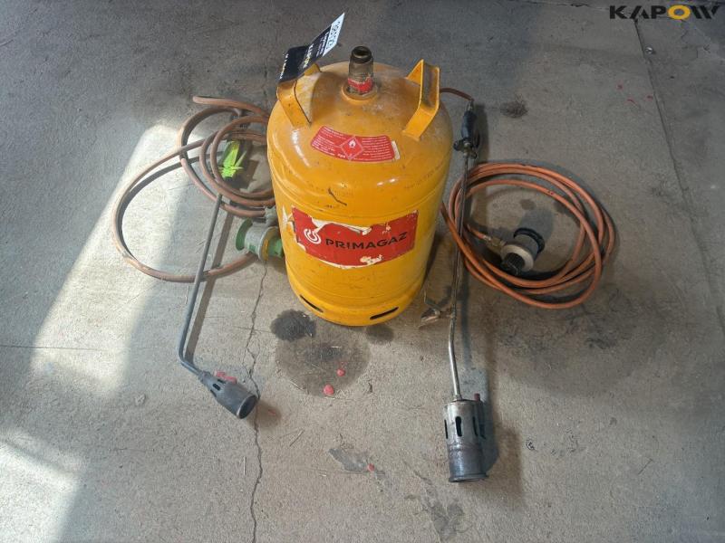 Weed burner with two gas bottles 5