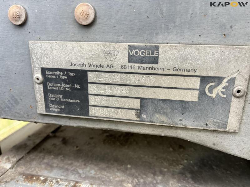 Vögele 1800-2 asphalt paver 16