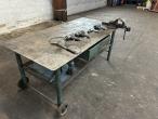 Iron workshop table with tools 3