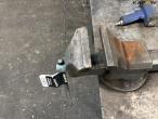 Iron workshop table with tools 10