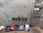 Workshop table with contents 9
