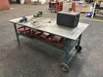 Workshop table with contents 5