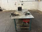 Workshop table with contents 8