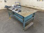 Workshop table with contents 8