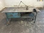 Workshop table with contents 2