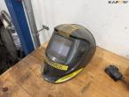 Workshop table with air tools and air hose 24