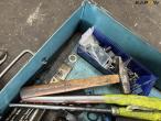 Workshop table with vice and contents 20