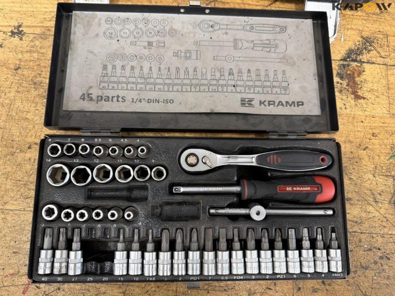 Workshop table with tools and blackboard 20