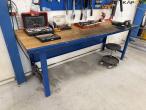 Workshop table with tools and blackboard 30