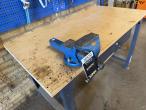 Workshop table and blackboard with tools 20