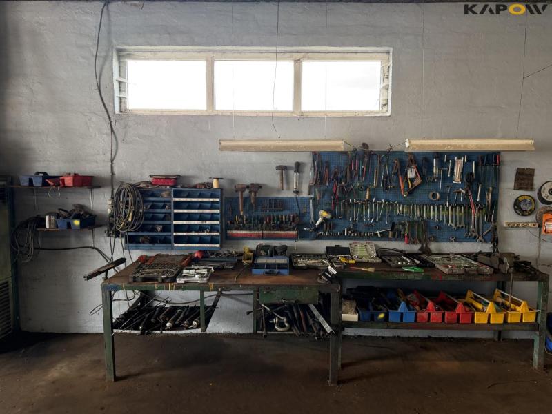 Workshop words, bolt rack and tools 2