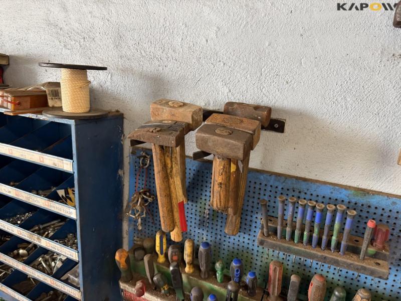 Workshop words, bolt rack and tools 10