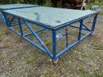 Workshop trolley with tempered glass top 3