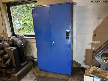 Workshop cabinet with contents