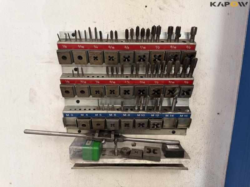 Tool table with tools + wall cable reel 19