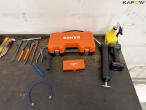 Tool table with tools + wall cable reel 5