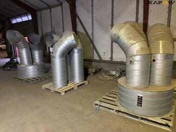 Ventilation pipe 45 cm 3 sets