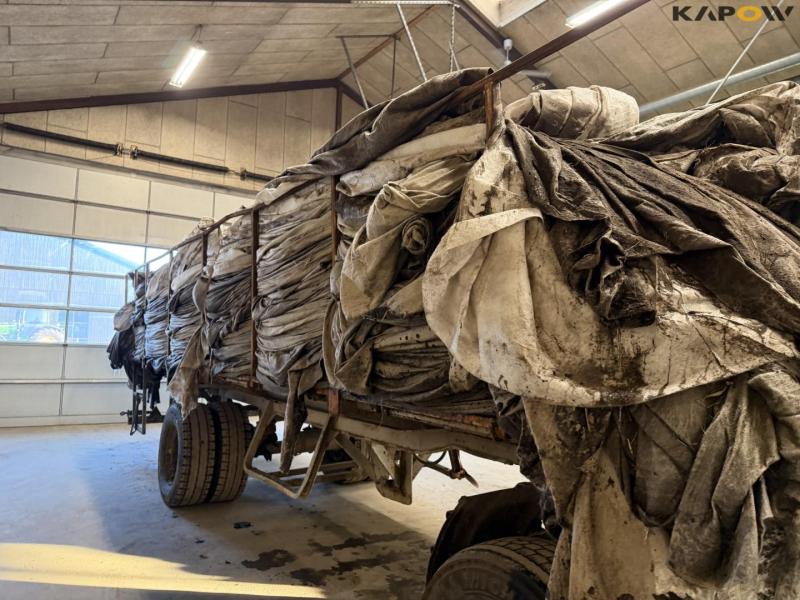 Trailer with potato canvas covers 13