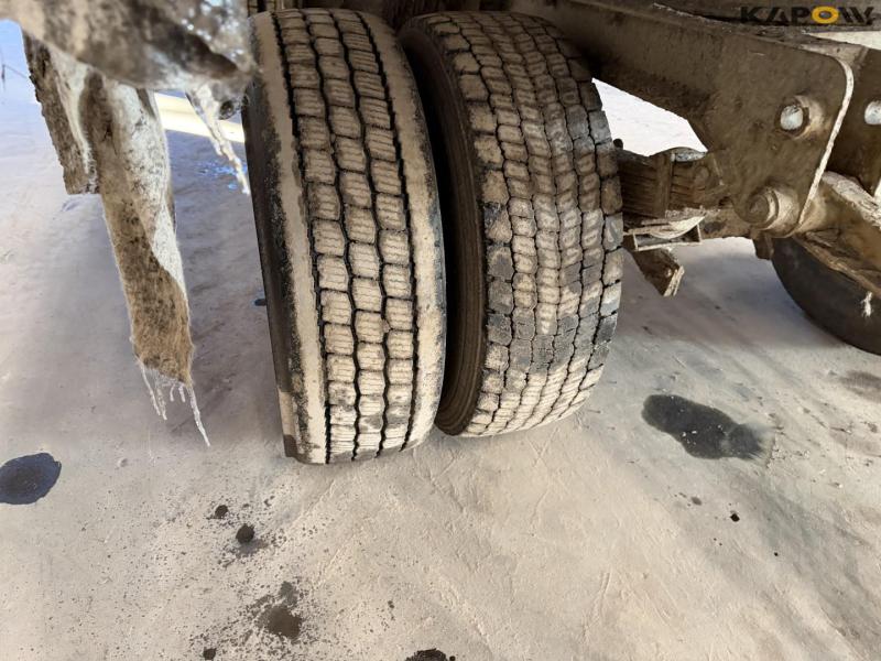 Trailer with potato canvas covers 28