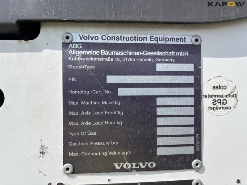 Volvo ABG7820B asphalt paver 11