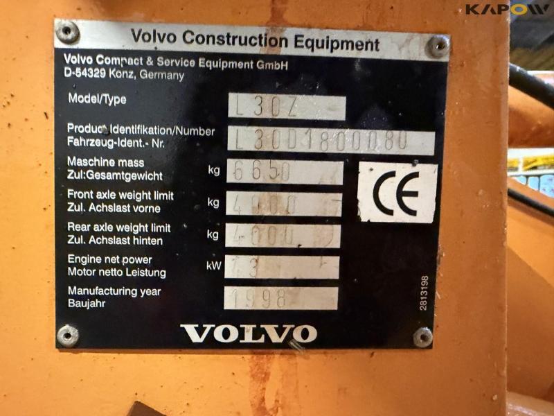 Volvo L30Z wheel loader 39