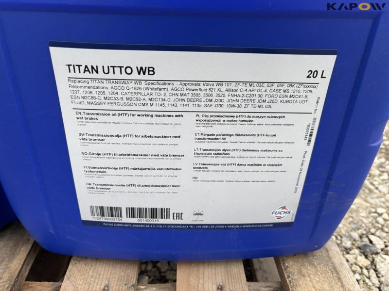 Vultrex grease and Titan Utto WB transmission oil 6