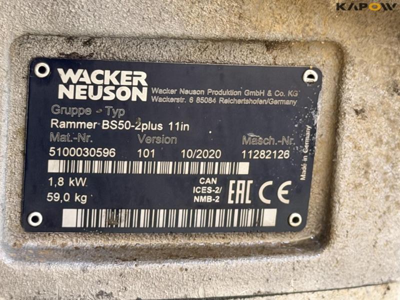 Wacker Neuson BS50-2plus rammer 19