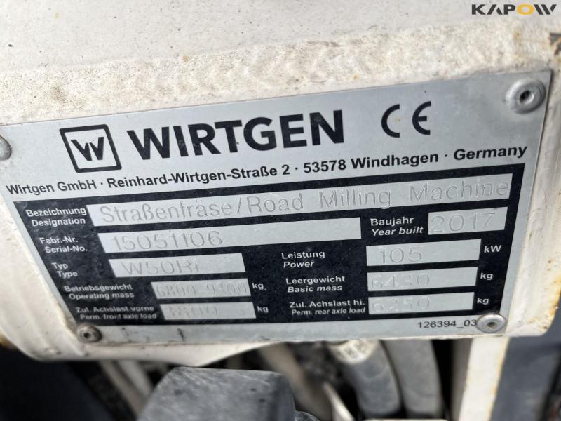 Wirtgen w50ri asphalt cutter 23
