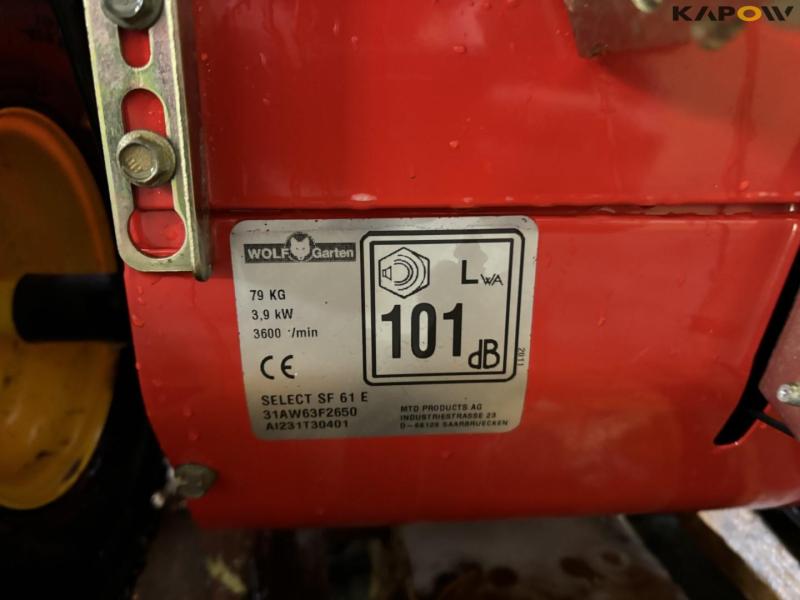 Wolf Garten snow thrower 16