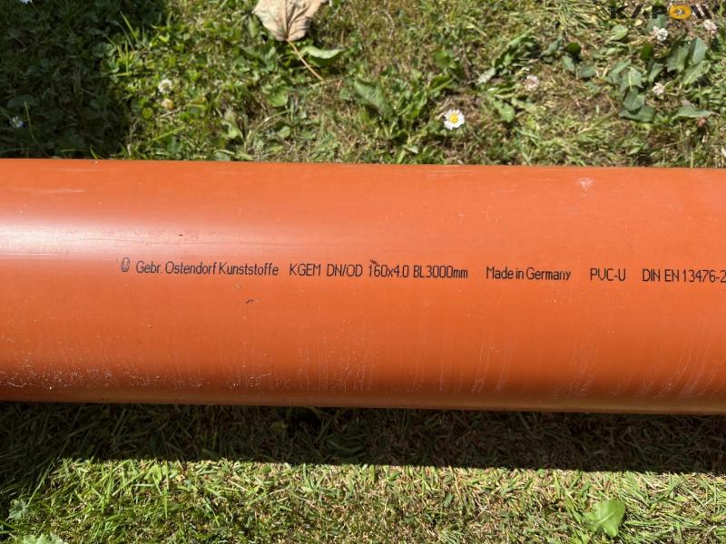 160 mm pipe - 3 pcs. - new 5