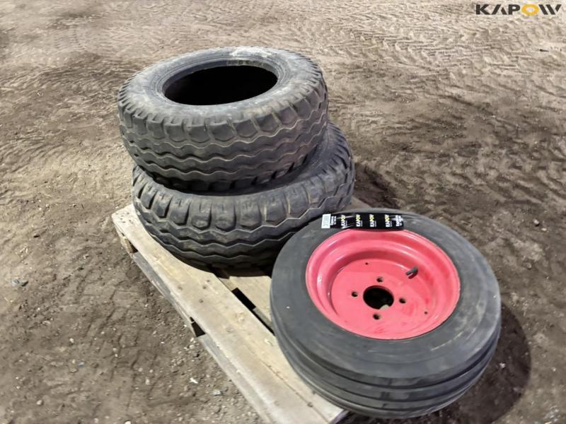 2 wheels and 1 tire 2