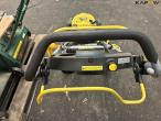 2 lawn mowers and grill 23