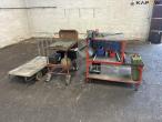 3 pieces of trolley with contents 2