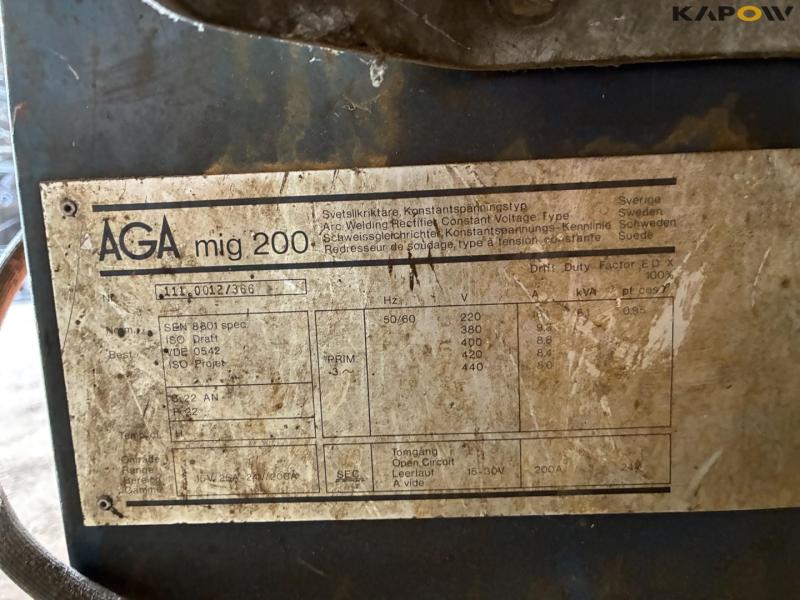AGA mig 200 Co20 welder 5