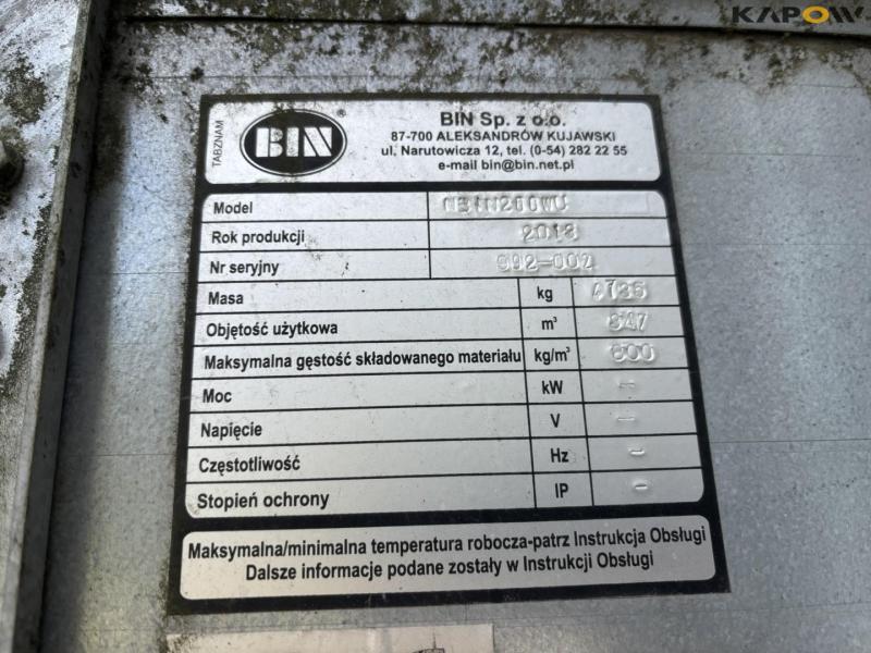 Bin 250 ton silo 2 pcs. with equipment 37