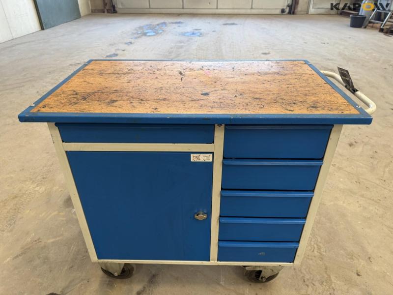 Blika workshop trolley with contents 2