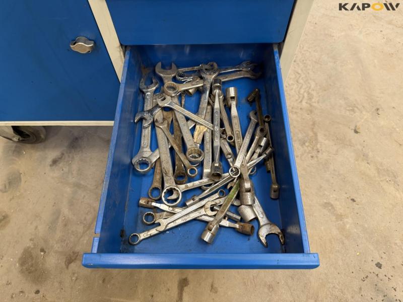 Blika workshop trolley with contents 12