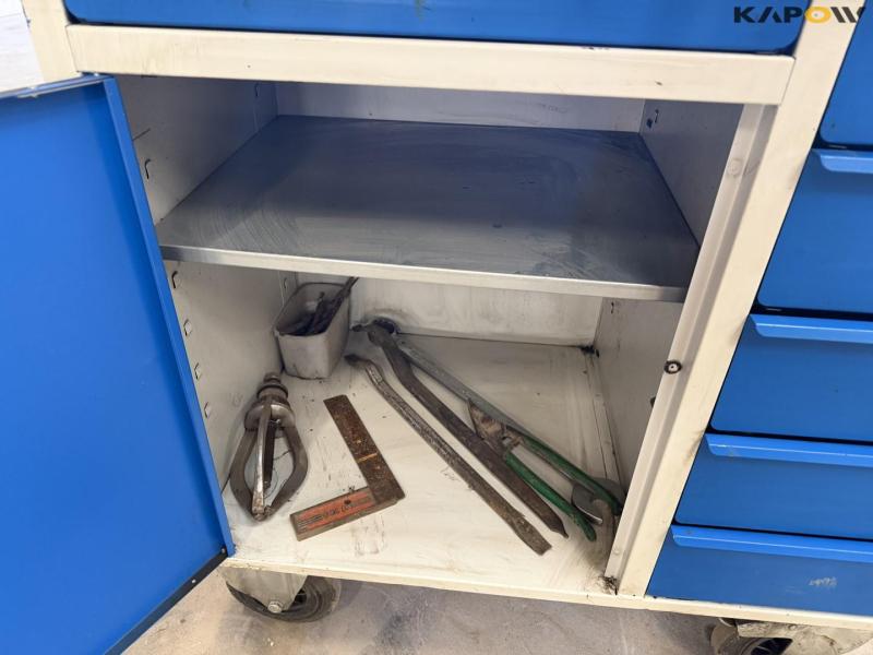 Blika workshop trolley with contents 15