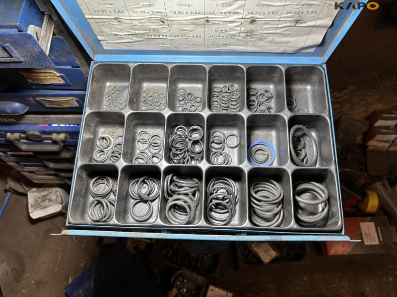 Bolts and assortment boxes with contents 22