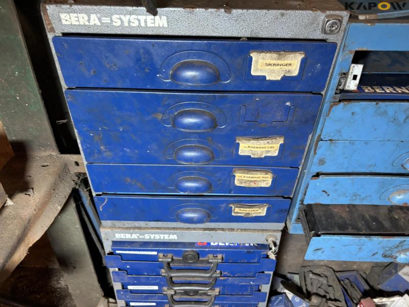 Bolts and assortment boxes with contents 24